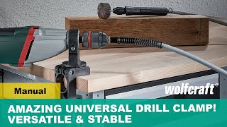 Amazing Universal Drill Clamp Versatile amp MustHave For Home Workshops [upl. by Ydasahc]