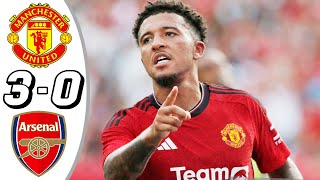 Manchester United vs Arsenal 30  All Goals amp Highlights  Friendly Match 2024 [upl. by Adamson]