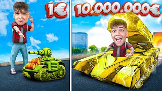 1€ VS 10000000€ TANK ΣΤΟ GTA RP [upl. by Bekha]