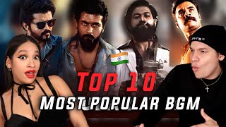 Waleska amp Efra react to Top 10 Popular BGM of all time ft Kalki Master Kgf Lokiverse Beast [upl. by Nevag]