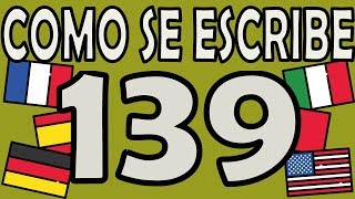 Como se Escribe el Número 139 [upl. by Glasgo]