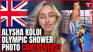 Alysha Kolois Olympic shower photo goes viral  Paris Olympics 2024 [upl. by Dorothea]