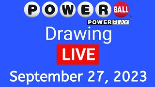 USA powerball drawing Live  Powerball live drawing September 27 2023 [upl. by Cid]