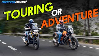 2023 KTM 390 Adventure vs BMW G 310 GS  Best For Adventure Or Touring  MotorBeam [upl. by Naired65]