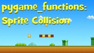 pygamefunctions Sprite collision [upl. by Colier]