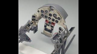 Airfix 124 Hellcat F6F Instrument Panel Upgrade set from Airscale [upl. by Kinghorn]