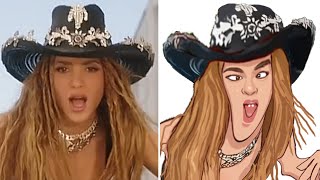 Shakira  El Jefe  Drawing Meme [upl. by Nnasus]