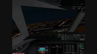 FSX MD11 JFK Canarsie Approach At Night HD [upl. by Doyle]