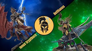 Age of Sigmar Battle Report Dawnbringers 3 Call of the Hunt Ionus Cryptborn vs Belthanos [upl. by Arul]