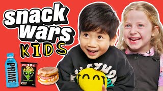 British Kids Try American Food For The First Time  Snack Wars [upl. by Roseline]