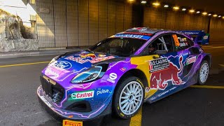 Sébastien Loeb Rallye MonteCarlo 2022 Ford Puma Turn on electrical mode [upl. by Ordep]