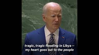 Biden Sounds Alarm Of Existential Climate Change Threat At UN [upl. by Semadar]