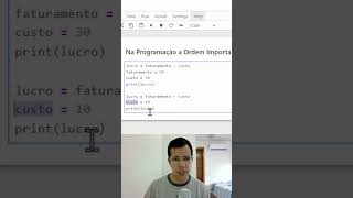 Ordem de Execução Programação  Python programação python python3 [upl. by Felisha247]