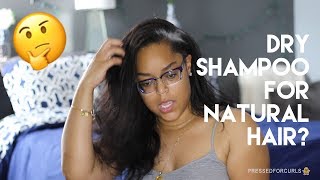 DRY SHAMPOO ON NATURAL HAIR  DEMO amp REVIEW [upl. by Xonel]