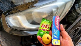 car headlight cleaning car headlight cleaning in 5 minutes [upl. by Anibla912]