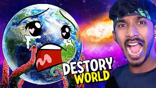 DESTROYED THE EARTH 🤯 Solar Smash Mobile Gameplay [upl. by Ahsinnod]