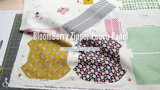 BloomBerry Zipper Pouch Panel  Simple Zipper Pouch [upl. by Yerocaj45]