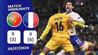 Portugal vs France 00 35 Highlights  EURO 2024 [upl. by Acissj447]