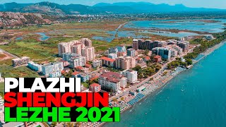 SHENGJIN BEACH  SHENGJIN 2021 LEZHE  4K DRONE VIDEO ALBANIA 2021 [upl. by Daegal]