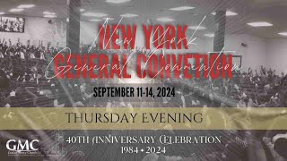 2024 New York General Convention  40th Anniversary Celebration Thursday Evening September 12 2024 [upl. by Yggam]