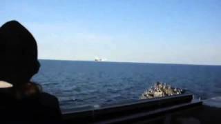 US Navy ship encounters aggressive Russian aircraft in Baltic Sea [upl. by Aderf]