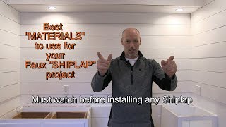 Faux Shiplap Wall  comparing various material options [upl. by Onurb343]