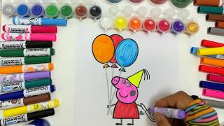 Peppa Pig italiano disegni da colorare  Coloring Peppa pig [upl. by Doner]