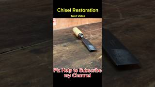 Chisel Restoration part 1  Condensed woodworking satisfying handtools [upl. by Partan221]