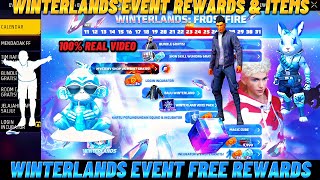 Winterland 2023🔥 Free Rewards🥳 Free Fire Winterland Event  Winterland Event Free Fire New Event [upl. by Kerrill]