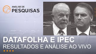 🔴 Datafolha e Ipec ao vivo Lula x Bolsonaro resultado nas últimas pesquisas e caso Carla Zambelli [upl. by Gan]