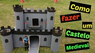 Como fazer um castelo com papelão Diycastle [upl. by Nolyarg456]