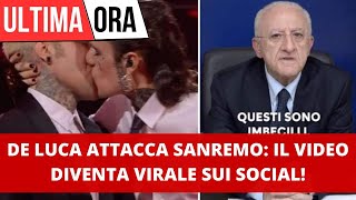 De Luca lancia la sua Critica su Sanremo e il Video diventa Virale [upl. by Converse704]