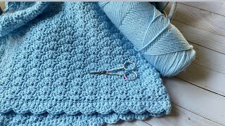 Aprende a tejer MANTA para Bebé paso a paso  BRENNYS CROCHET [upl. by Furey953]