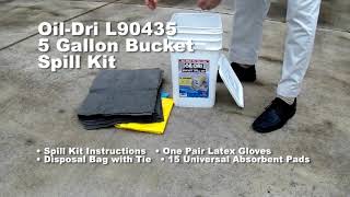 OilDri Universal Bucket Spill Kit [upl. by Drusi]