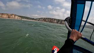 Windsurf de Pentecôte seul en mer ou presque aux Dalles [upl. by Reckford]