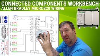 How to wire Allen Bradley Micro820 PLC Inputs and Outputs [upl. by Noizneb109]