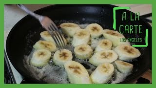 Quick Recipes  Banana Flambe [upl. by Ordnas591]