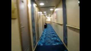 quotZuiderdamquot cruise ship hallway walk [upl. by Hgalehs192]