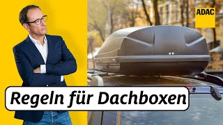 Wie schnell darf ich mit einer Dachbox fahren  ADAC  Recht Logisch [upl. by Iniretake654]