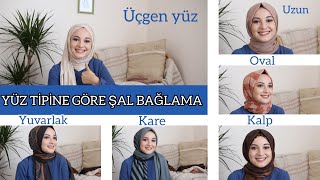 YÜZ TİPİNE GÖRE ŞAL BAĞLAMA  6 FARKLI ŞAL MODELİ [upl. by Noorah]