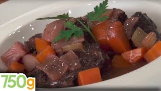 Recette de la Joue de boeuf à la vigneronne  750g [upl. by Aihseya]