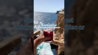 Drinks with a view 🍹🌅 tui trending travel menorca foryou reels shorts [upl. by Neirual]