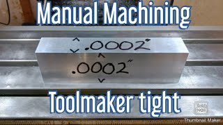 Manual Machining Toolmaker tight Toolmaker001 [upl. by Rozina383]