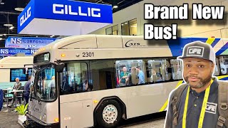 What A Brand New Transit Bus Looks Like  Gillig APTA 2023 [upl. by Hekker]