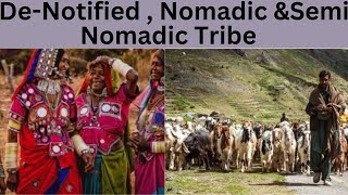 Denotified  Nomadic amp SemiNomadic Tribes  UPSC Anthropology Class 04  Sabeel Sir [upl. by Darrin]