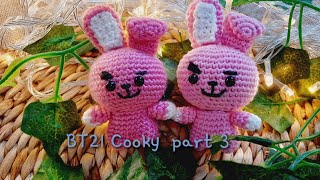 Crochet amigurumi BT21 cooky part 3 [upl. by Nosiram]