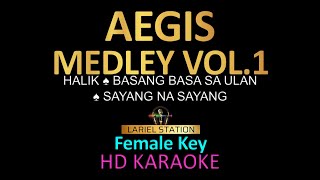 AEGIS Medley Karaoke vol1  Halik  basang basa sa ulan  Sayang na sayang [upl. by Anifur]