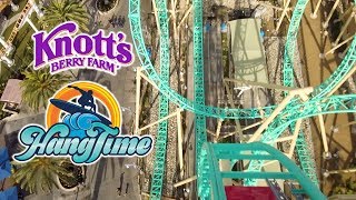 2019 HangTime Dive Roller Coaster Front and Back Seat On Ride HD POV Knotts Berry Farm [upl. by Oicafinob]