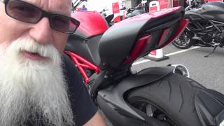 Test Riding the Ducati Diavel Living Off the Slab 2012 [upl. by Arhsub]