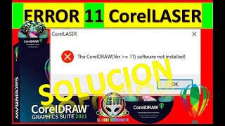 Como Solucionar corel laser the coreldrawver 11 software not installed [upl. by Riti126]